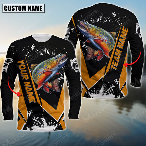 Maxcorners Trout Fishing Declare War Premium Sport Jersey Personalized Name And Team Name Long Sweat Shirt