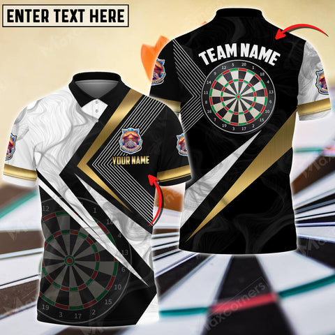 Maxcorners Darts Smoke Jersey Multicolor Options Personalized Name, Team Name Unisex 3D Shirt For M Dow