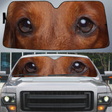 Maxcorners Dachshund's Eyes Beautiful Dog Eyes Car Sun Shade Cover Auto Windshield