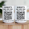 Maxcorners Dad Joke Every Day Interactive QR Funny Mug - Gifts For Dad, Coworkers, Friends Who Love Dad Jokes - Personalized Mug