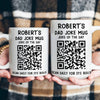 Maxcorners Dad Joke Every Day Interactive QR Funny Mug - Gifts For Dad, Coworkers, Friends Who Love Dad Jokes - Personalized Mug