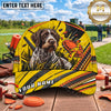 Maxcorners Yellow Labrador Clay Target Shotgun Trap Shooting Personalized Name 3D Cap