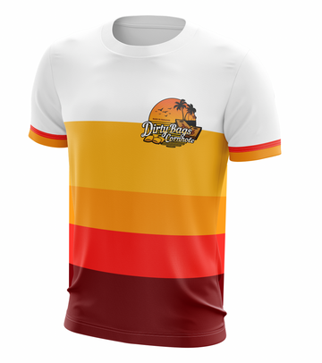 Maxcorners Dirty Bags Cornhole Jersey - "Bags in Paradise" (Orange)