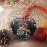 Maxcorners Personalized The Best Seat In The House Skull Toilet Sitting Christmas - Ornament