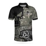 Maxcorners Fish Reaper Fishing Men 3D Polo