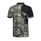 Maxcorners Fish Reaper Fishing Men 3D Polo
