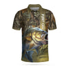 Maxcorners Fish On Yellow Fishing Men 3D Polo