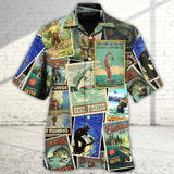 Maxcorners Fishing Retro Art Style Hawaiian Shirt