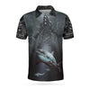 Maxcorners Gone Fishing Reaper Fishing Men 3D Polo