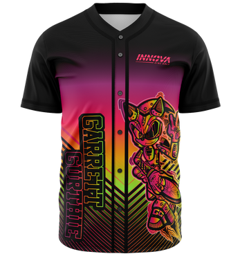 Maxcorners GARRETT GURTHIE SONIC RAINBOW BASEBALL JERSEY LM1009