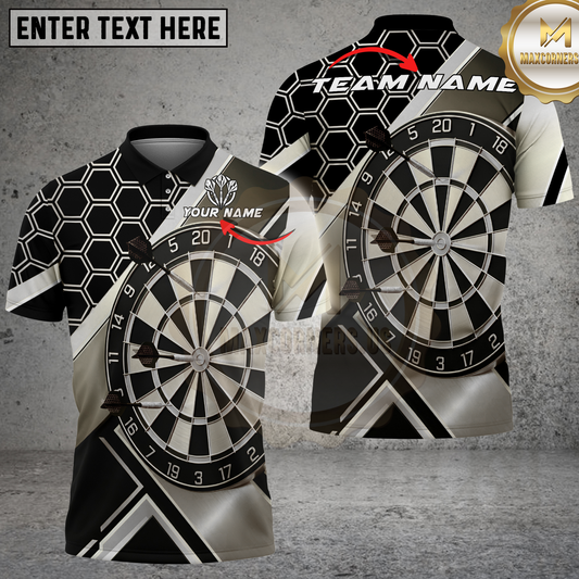 Maxcorners Dartboard Geometric Graphic Print Multicolor Options Personalized Name, Team Name 3D Shirt .