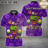 Maxcorners Zombie Billiards Shirt Cartoon Horror Graphic Multi Options Personalized Name, Team Name Unisex 3D Shirt For Ray
