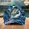 Maxcorners Blue Marlin Ocean Splash Camo Multicolor Options Personalized Name (12 Fish Species)