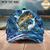 Maxcorners Blue Marlin Ocean Splash Camo Multicolor Options Personalized Name (12 Fish Species)