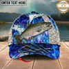 Maxcorners Striped Bass Flame Pattern Fishing Multicolor Options Personalized Name (12 Fish Species)