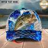 Maxcorners Striped Bass Flame Pattern Fishing Multicolor Options Personalized Name (12 Fish Species)