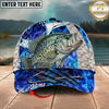 Maxcorners Striped Bass Flame Pattern Fishing Multicolor Options Personalized Name (12 Fish Species)