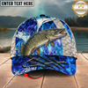 Maxcorners Striped Bass Flame Pattern Fishing Multicolor Options Personalized Name (12 Fish Species)