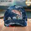 Maxcorners Rainbow Trout Blue Scale Texture Multicolor Options Personalized Name (12 Fish Species)
