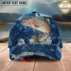 Maxcorners Rainbow Trout Blue Scale Texture Multicolor Options Personalized Name (12 Fish Species)