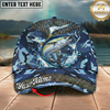 Maxcorners Rainbow Trout Blue Camo Splash Art Multicolor Options Personalized Name (12 Fish Species)