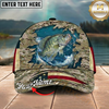 Maxcorners Catfish Desert Camo Water Burst Multicolor Options Personalized Name (12 Fish Species)