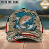 Maxcorners Catfish Desert Camo Water Burst Multicolor Options Personalized Name (12 Fish Species)