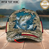 Maxcorners Catfish Desert Camo Water Burst Multicolor Options Personalized Name (12 Fish Species)
