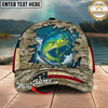 Maxcorners Catfish Desert Camo Water Burst Multicolor Options Personalized Name (12 Fish Species)