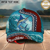 Maxcorners Coho Salmon Patriotic Camo Splash Multicolor Options Personalized Name (12 Fish Species)