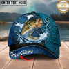 Maxcorners Silver Salmon Patriotic Camo Lace-Up Multicolor Options Personalized Name (12 Fish Species)