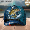 Maxcorners Silver Salmon Patriotic Camo Lace-Up Multicolor Options Personalized Name (12 Fish Species)