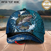 Maxcorners Silver Salmon Patriotic Camo Lace-Up Multicolor Options Personalized Name (12 Fish Species)