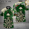 Maxcorners Skull Darts Rose Queen Gothic Multi Options Personalized Name, Team Name Unisex 3D Shirt (4 Colors)