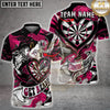 Maxcorners Heart Darts Champion of Hearts Multi Options Personalized Name, Team Name Unisex 3D Shirt (4 Colors)