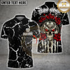 Maxcorners Skull Darts Marble Gothic Roses Multi Options Personalized Name, Team Name Unisex 3D Shirt (4 Colors)