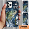 Maxcorners Fishing Fishing Legend Design Personalized Name Phone Case (12 Fish Species)
