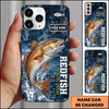 Maxcorners Fishing Fishing Legend Design Personalized Name Phone Case (12 Fish Species)
