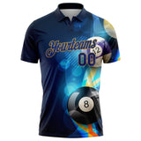 Maxcorners Billiards Personalized Text And Number 3D Shirt