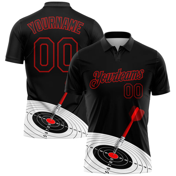 Maxcorners Dart Board Target 3D Pattern Design Baseball Jersey 3D Shirt