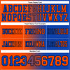 Maxcorners Custom Thunder Blue Orange-Black Authentic Gradient Fashion Football Jersey LM2605