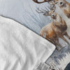 Maxcorners Personalized To My Husband Hunting Deer Fleece Blanket - Custom Name Gift for Husband, Anniversary LM1611