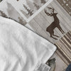 Maxcorners Personalized Rustic Camo Deer Blanket - Camo & Forest Patchwork Cabin Decor LM1611