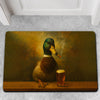 Maxcorners Funny Duck Barware Doormat Hunting Lodge Rug with Drinking Glasses & Smoking-related Decor, Outdoor Cabin Decor Gift LM1611