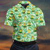 Maxcorners Funny Hula Banana Tropical Hawaiian Golf Shirt, Golf Polo For Women, Printed Golf Shirt LM1507