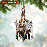 Maxcorners Custom Duck Hunting Acrylic Ornament – Personalized Waterfowl Christmas Decoration LM0411