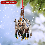 Maxcorners Custom Duck Hunting Acrylic Ornament – Personalized Waterfowl Christmas Decoration LM0411