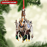 Maxcorners Custom Duck Hunting Acrylic Ornament – Personalized Waterfowl Christmas Decoration LM0411