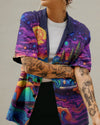 Maxcorners Psychedelic Beach Camping Hawaiian Shirt LM2101