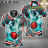 Maxcorners Bowling Patriotic Swirl Bowling Ball Pins Design Multicolor Customized Name Team Name 3D Shirts
